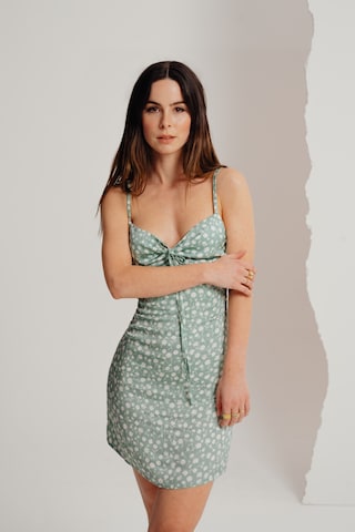A LOT LESS Summer Dress 'Alena' in Green: front