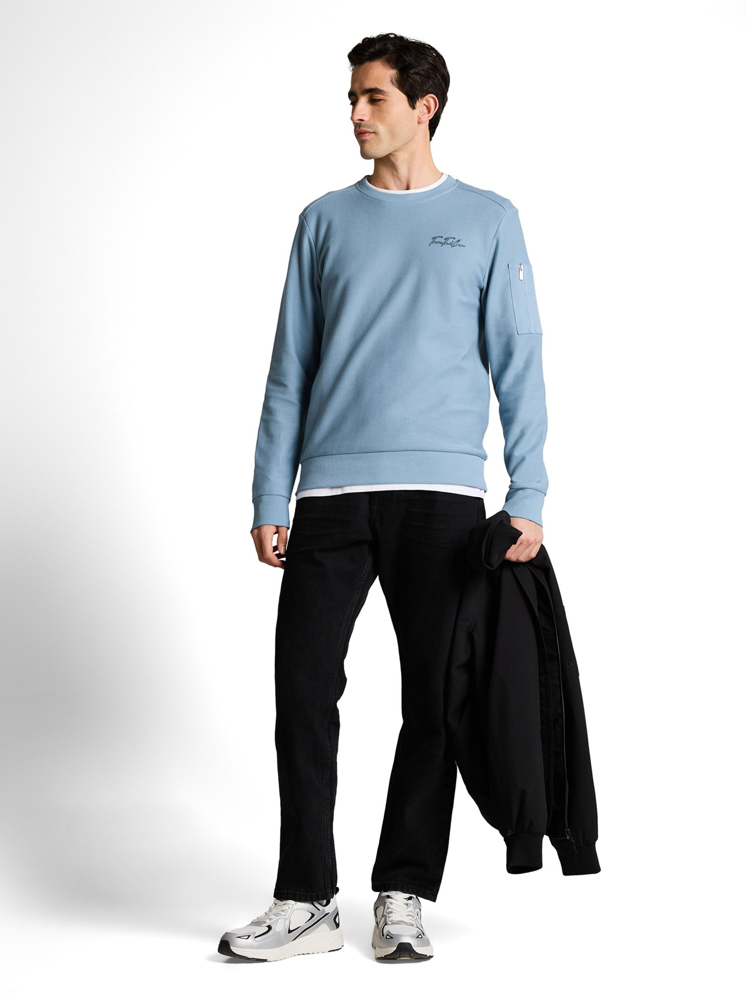 TOM TAILOR Sweatshirt in Blau