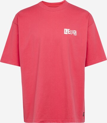 Levi's Skateboarding Shirt 'Skate Graphic Box Tee' in Red: front