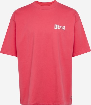 Levi's Skateboarding Shirt 'Skate Graphic Box Tee' in Rood: voorkant