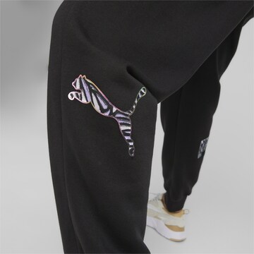 PUMA Tapered Sports trousers 'POWER MONARCH' in Black