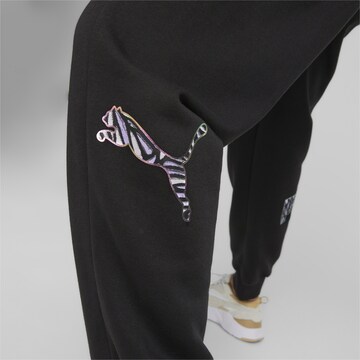 PUMA Tapered Workout Pants 'POWER MONARCH' in Black