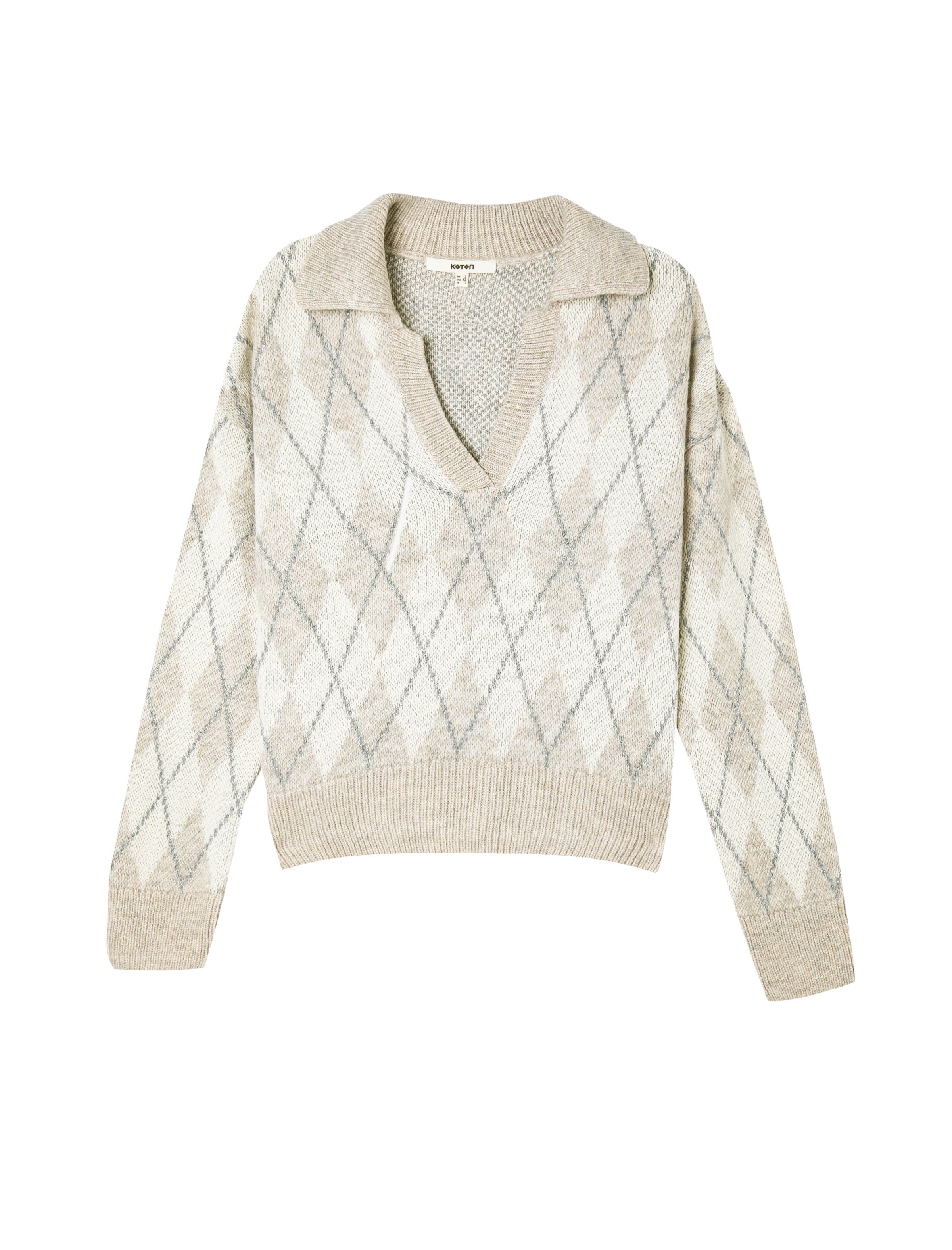 Koton Sweater in Beige / Silver / Off white, Item view