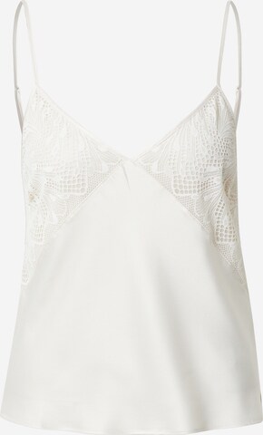 PASSIONATA Pajama Shirt 'CAMISOLE' in White: front