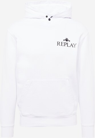 Sweat-shirt REPLAY en blanc : devant