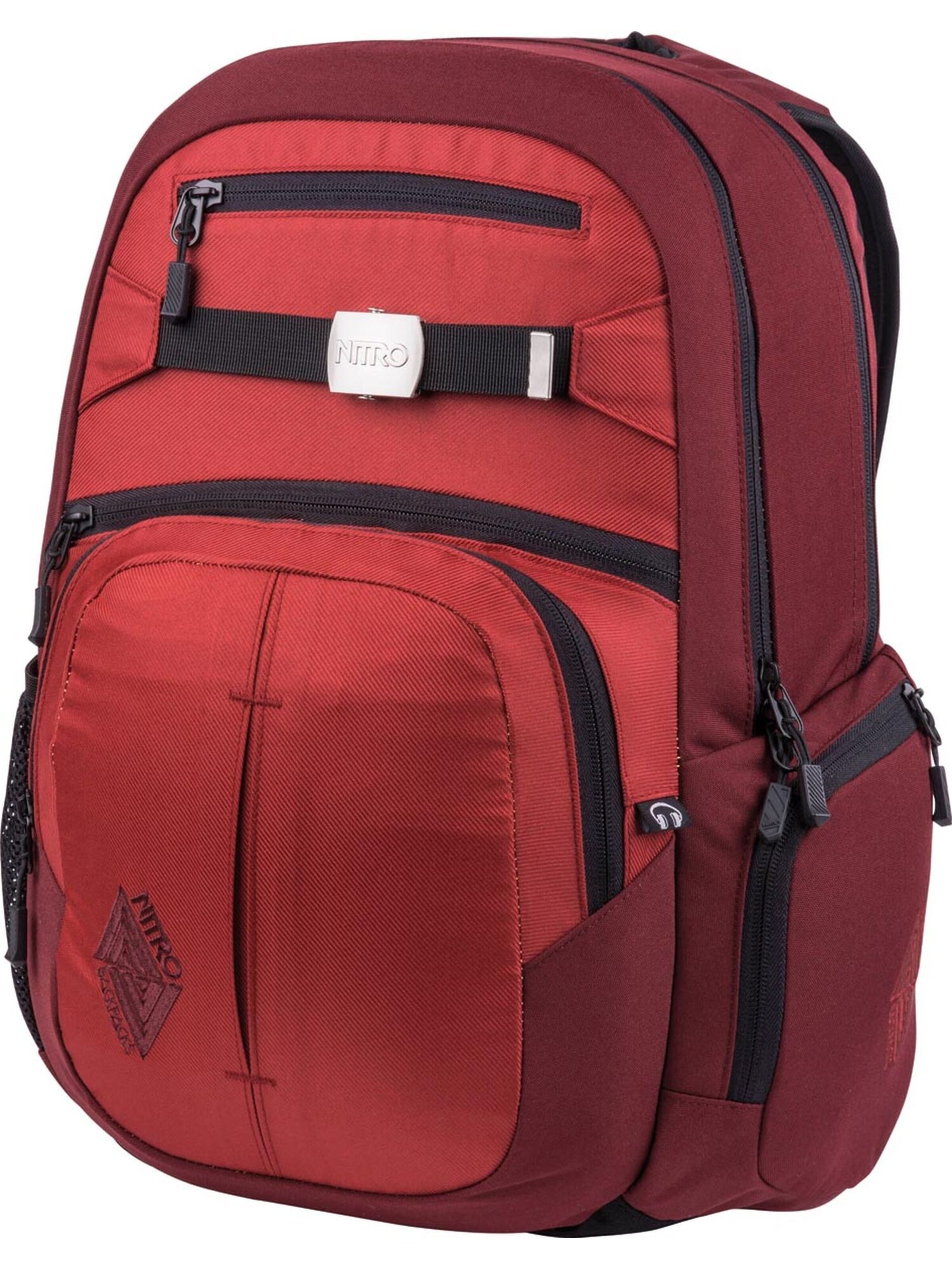 NitroBags Rucksack 'Hero' in Rot: Vorderseite