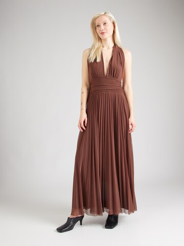 Abercrombie & Fitch Вечернее платье 'GISELLE' в Коричневый: спереди
