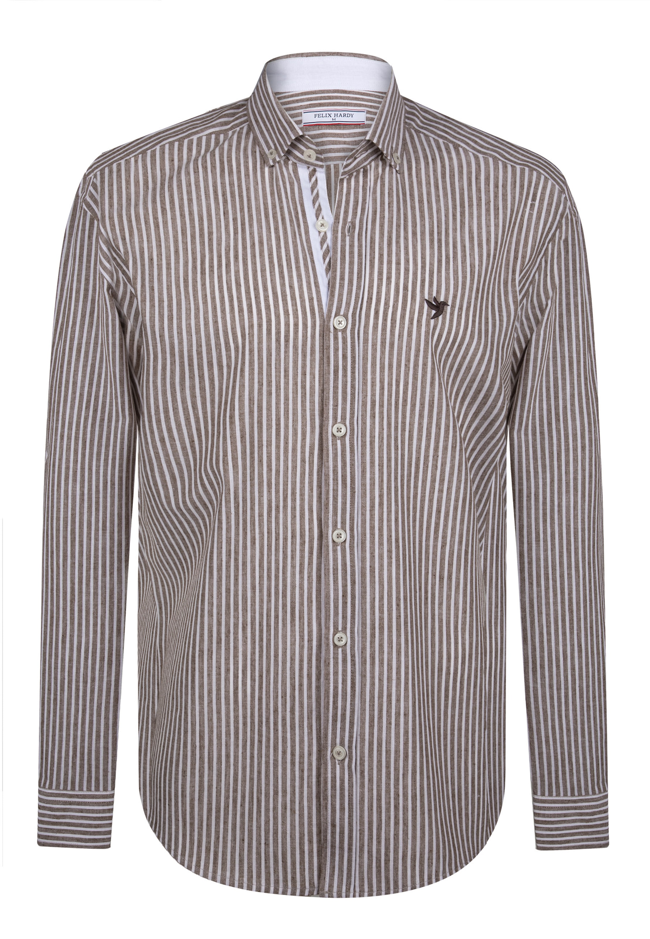 Felix Hardy Regular fit Πουκάμισο σε καφέ: μπροστά