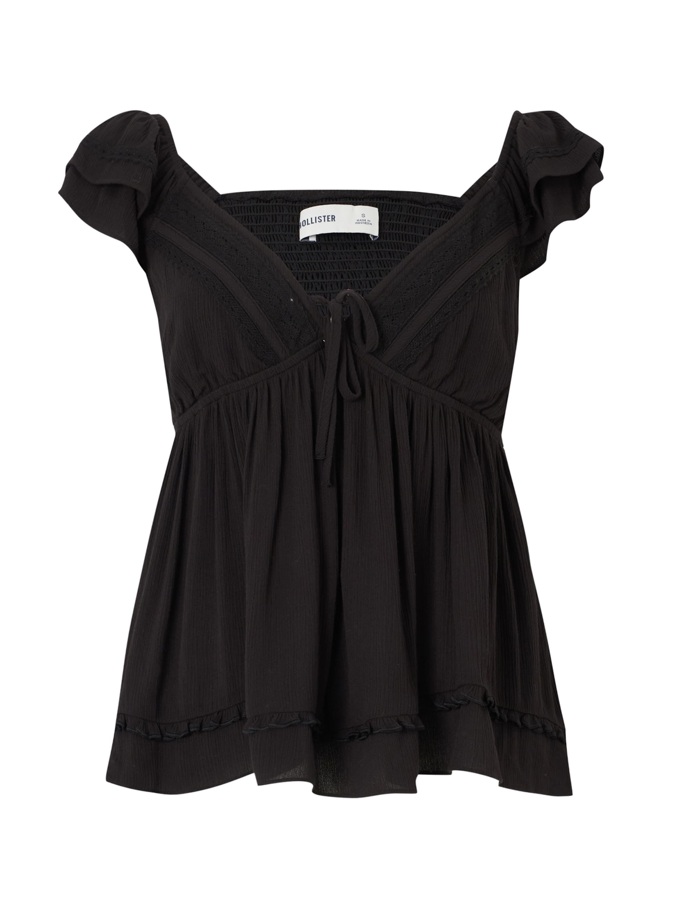Camicia da donna di HOLLISTER in nero: frontale