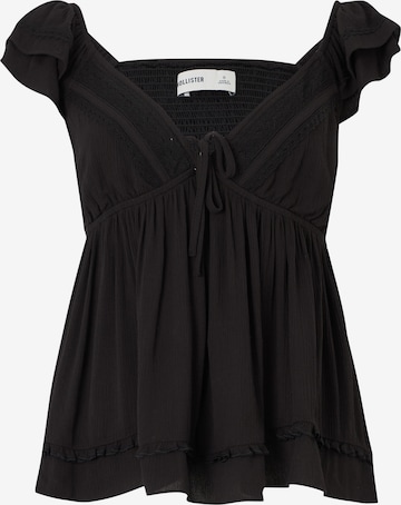 HOLLISTERBluza - crna boja: prednji dio