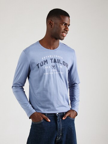 T-Shirt TOM TAILOR en bleu : devant