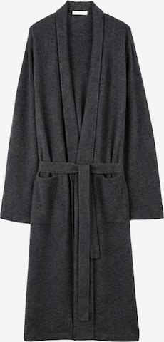 GOBI Cashmere Badrock lång 'Men's Cashmere Robe' i grå: framsida