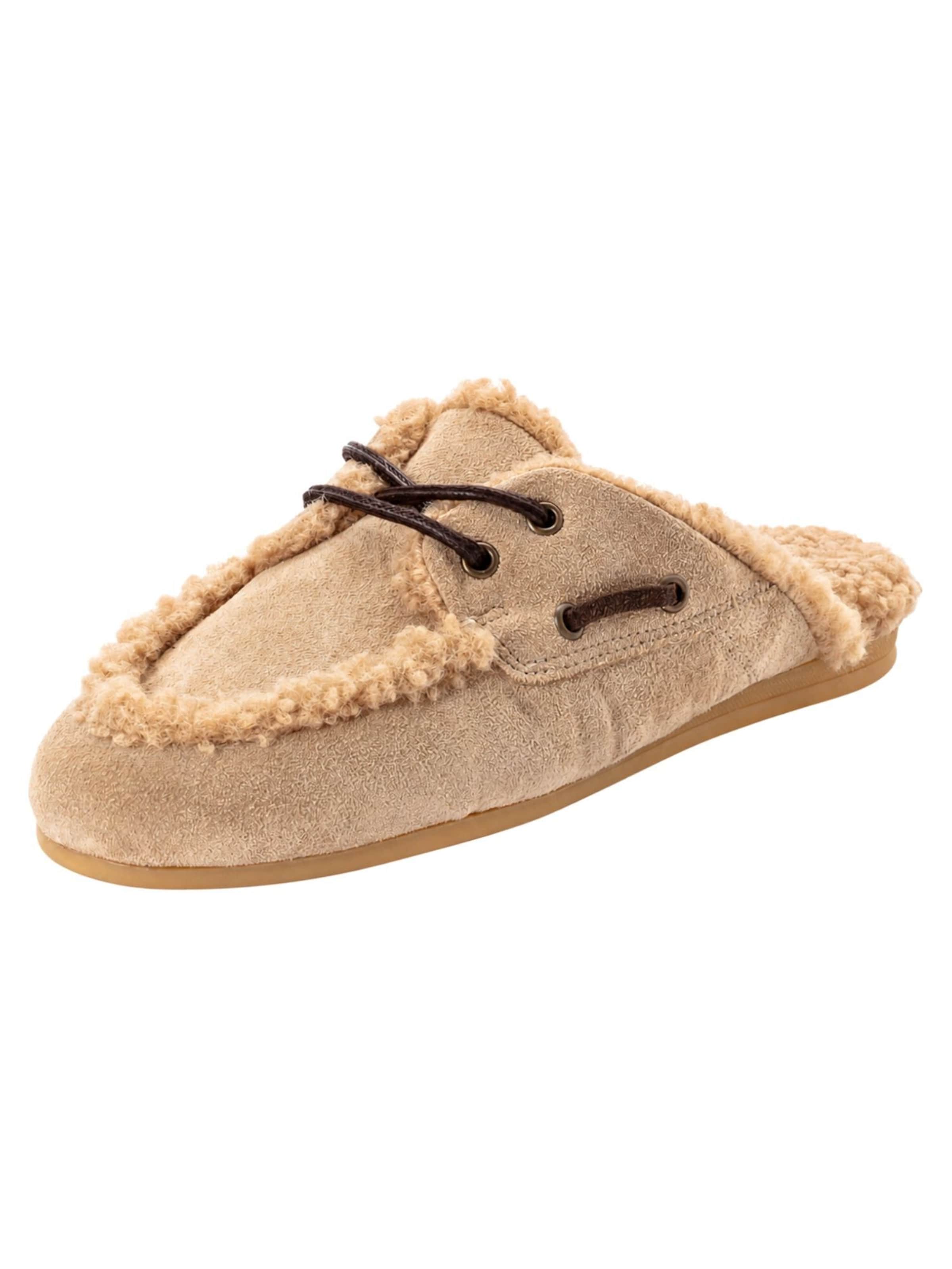 Tamaris Huisschoenen in Beige: voorkant