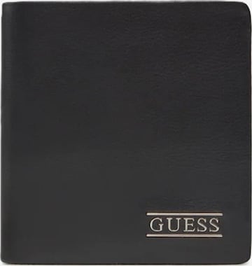 Portamonete 'SMNEBRLEA18' di GUESS in nero: frontale