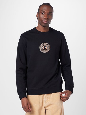GUESS - Sweatshirt em preto: frente