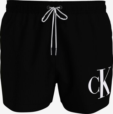 Calvin Klein Swimwear Board Shorts in Black: front