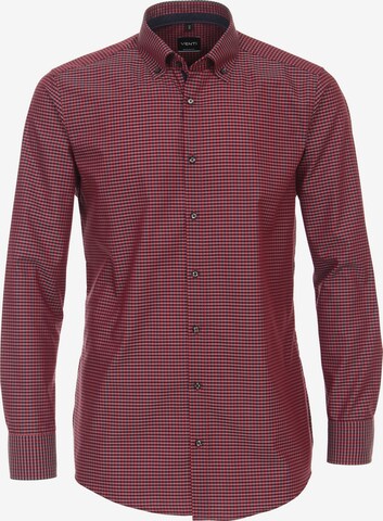 VENTI Slim fit Business Shirt in Red: front