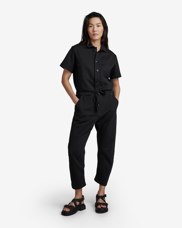 G-Star RAW Jumpsuit in Zwart: voorkant