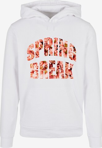 Merchcode Sweatshirt 'Spring Break 1' in Wit: voorkant