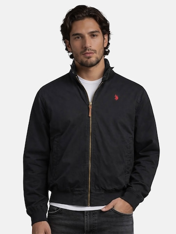 U.S. POLO ASSN. Jacke in Schwarz: Vorderseite