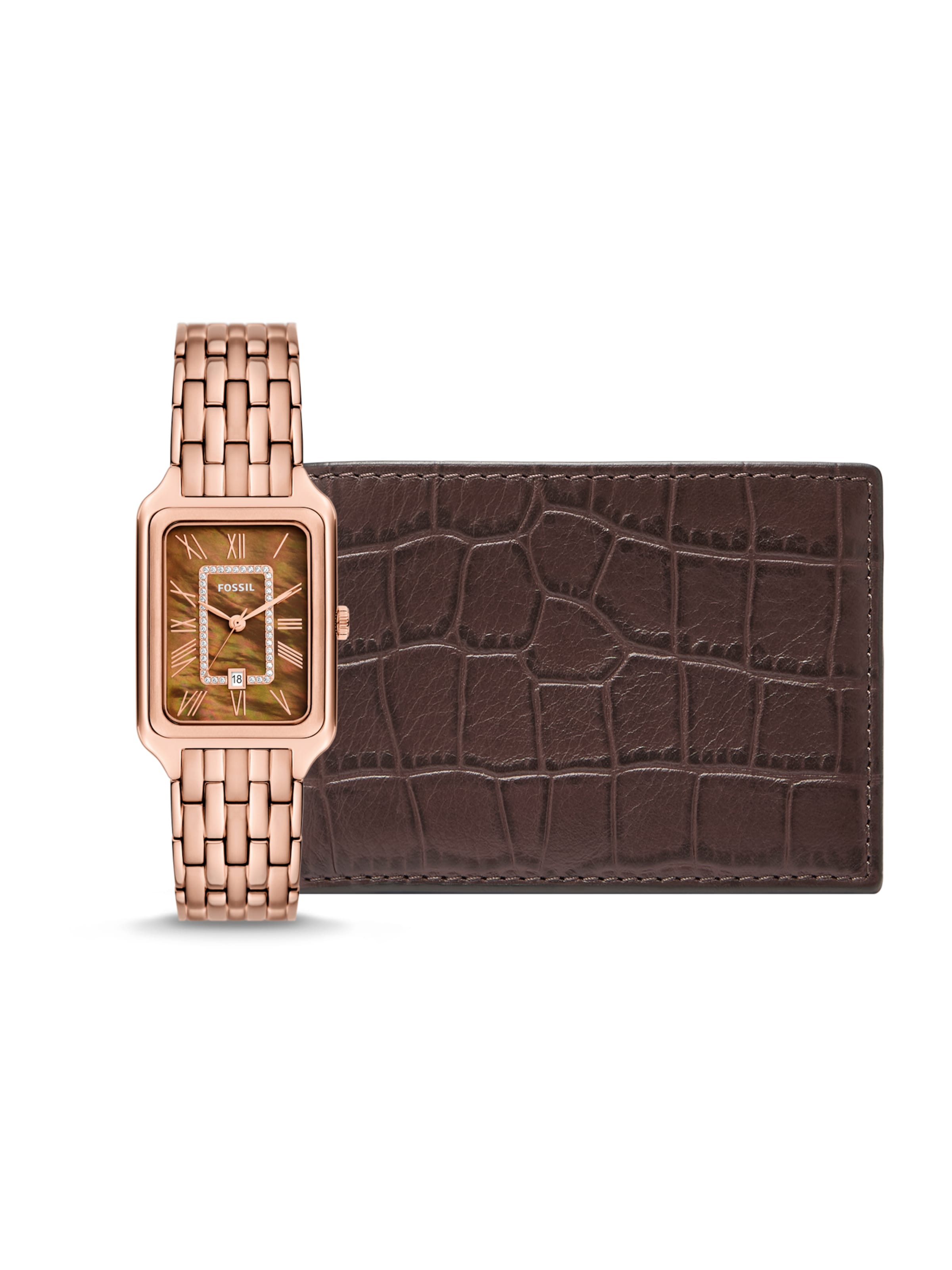 Montre à affichage analogique FOSSIL en or