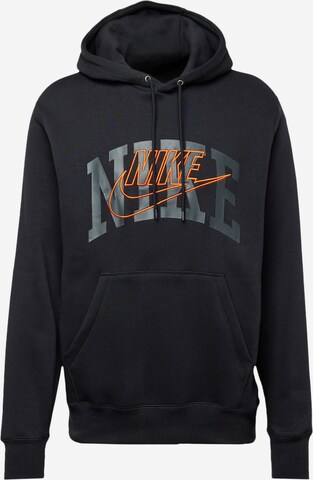 Nike Sportswear Sweatshirt 'CLUB' in Black: front