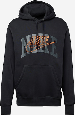 Nike Sportswear Sweatshirt 'CLUB' in Black: front