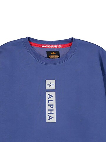 ALPHA INDUSTRIES Sweatshirt 'Alpha RP' in Purple