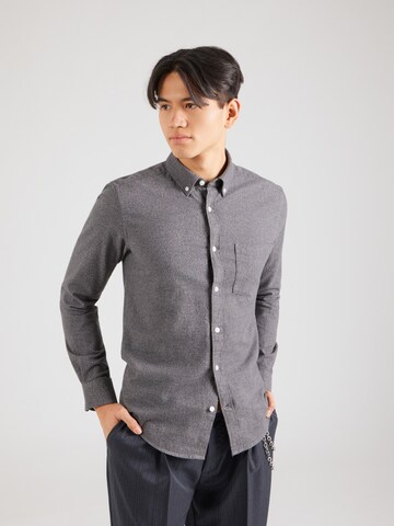 Only & Sons - Ajuste estrecho Camisa 'ONSNiko' en negro: frente