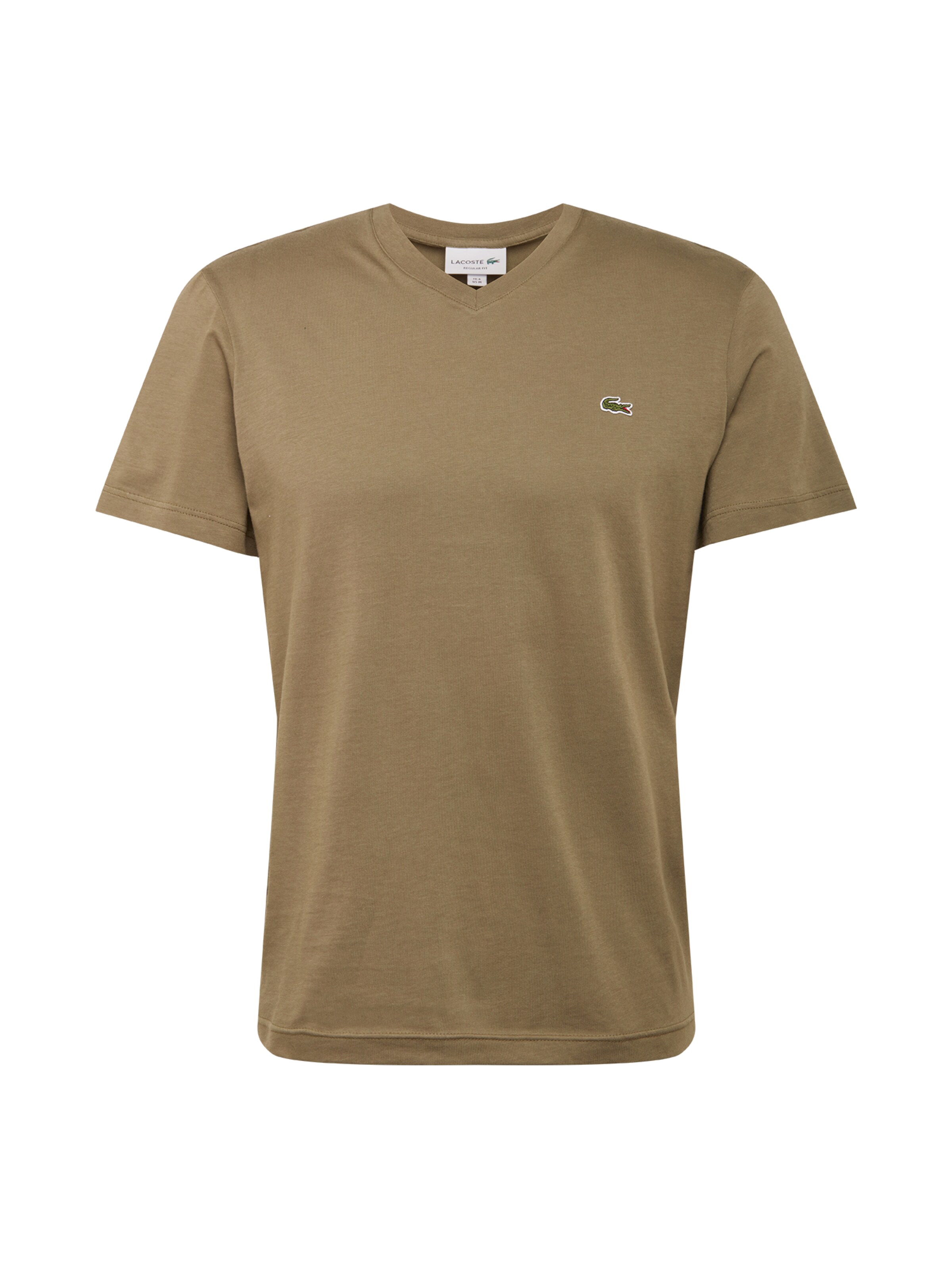 brown lacoste shirt