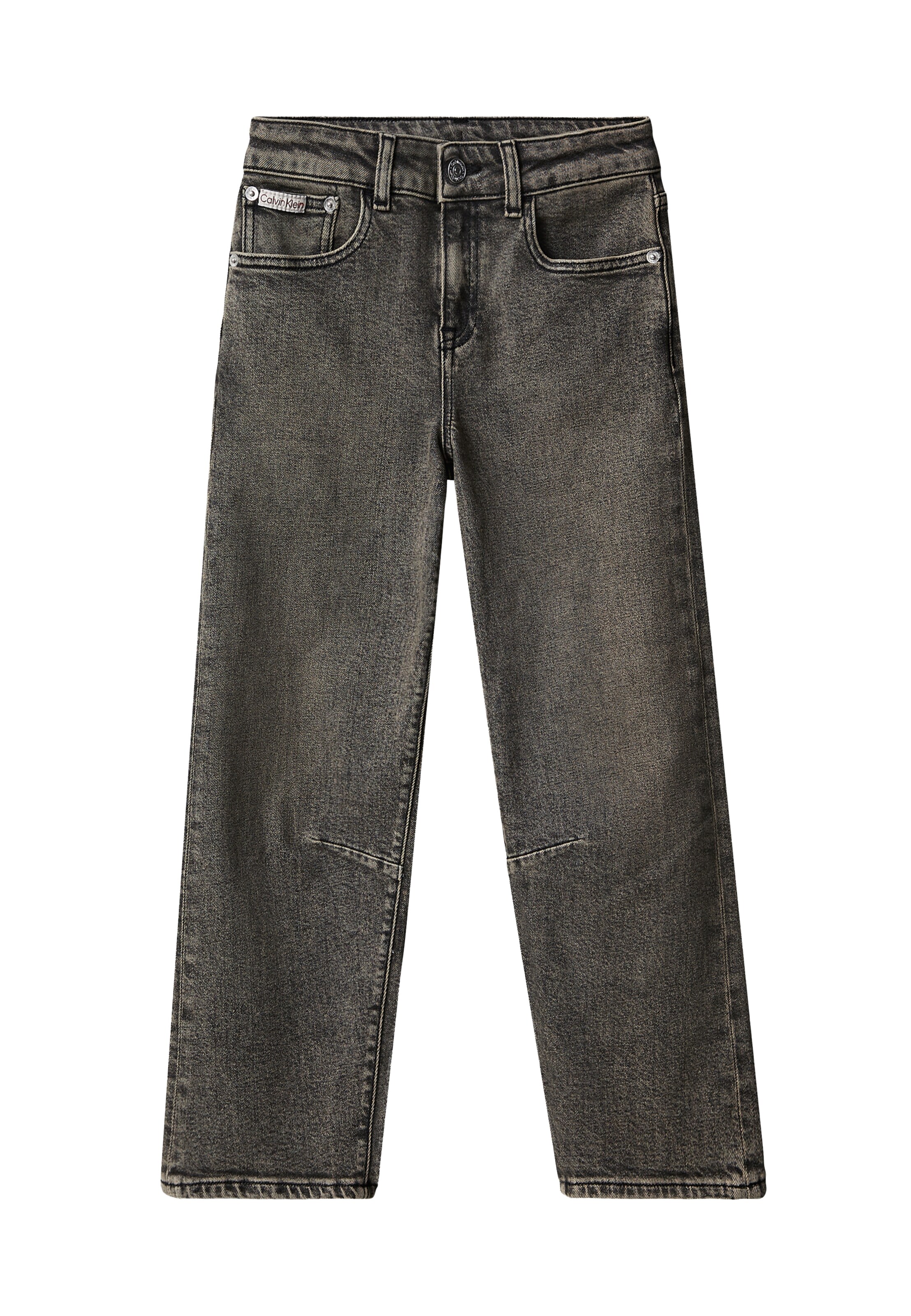 Calvin Klein Jeans Barrel Jeans in Grau: Vorderseite