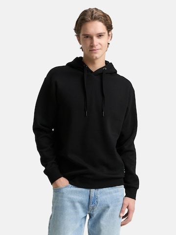 TOM TAILOR DENIM Sweatshirt in Black: front