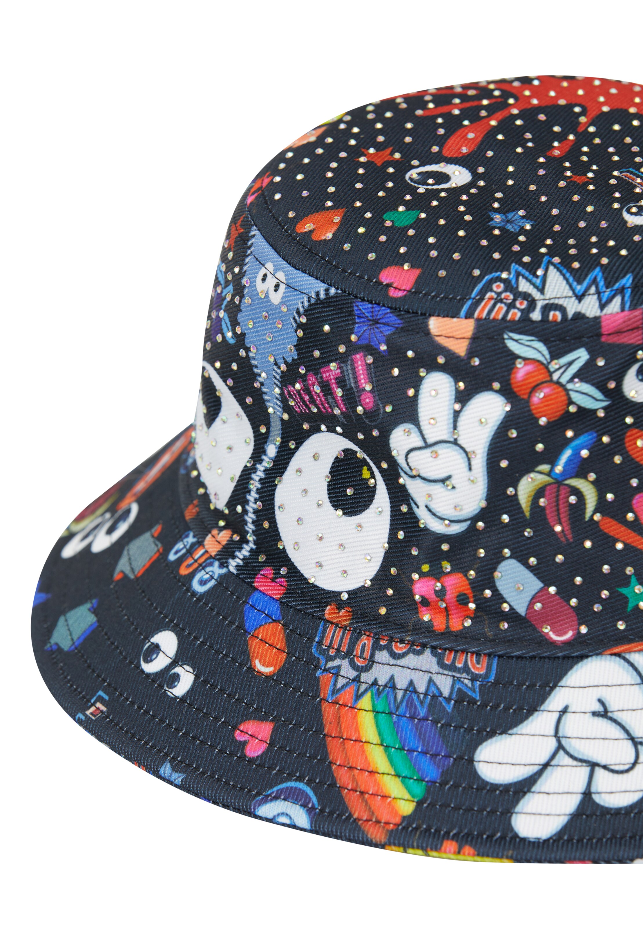 MYMO Hat 'Pop Eyetheme' in Black