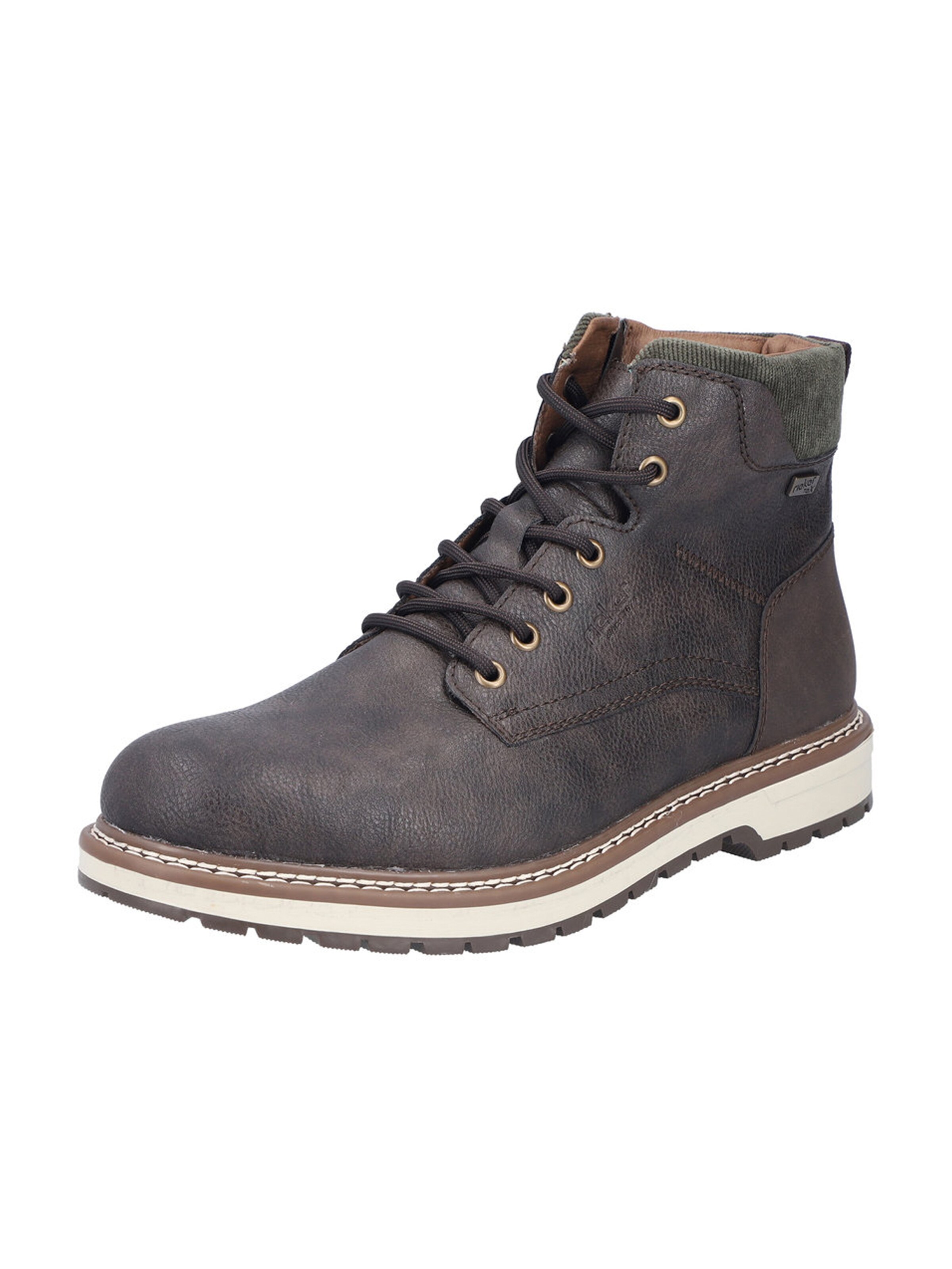 Bocanci cu șireturi de la Rieker pe maro: față