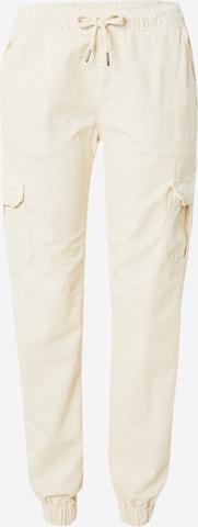 Pantaloni cu buzunare de la Urban Classics pe alb: față