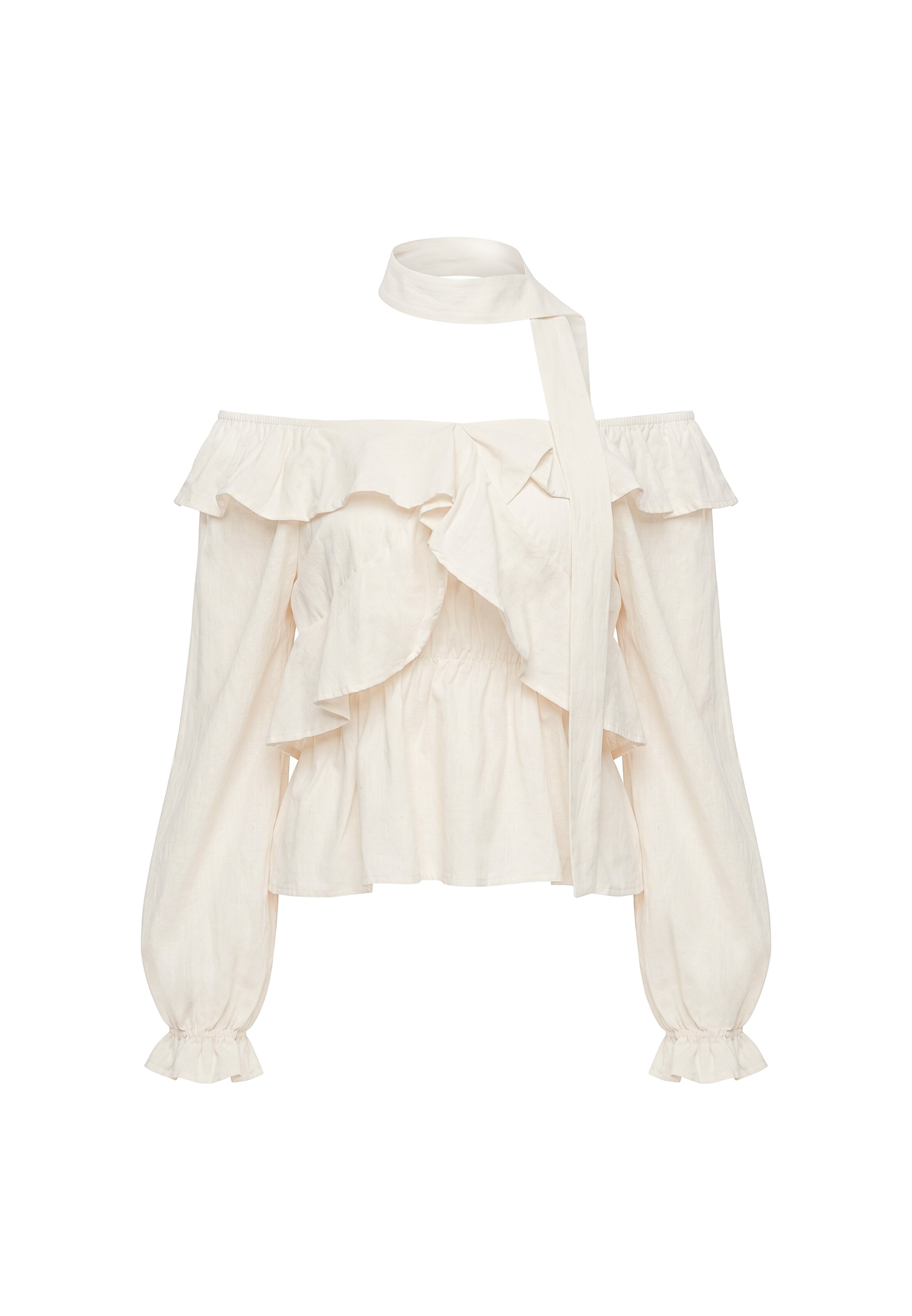 faina - Blusa en beige: frente