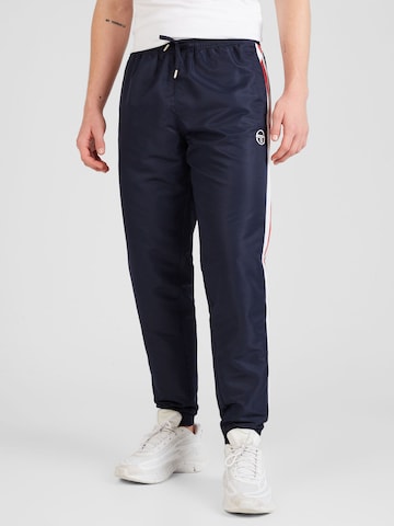 Sergio Tacchini Tapered Broek 'AGAVE' in Blauw: voorkant