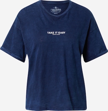 Herrlicher T-Shirt 'Stina' in Blau: predná strana