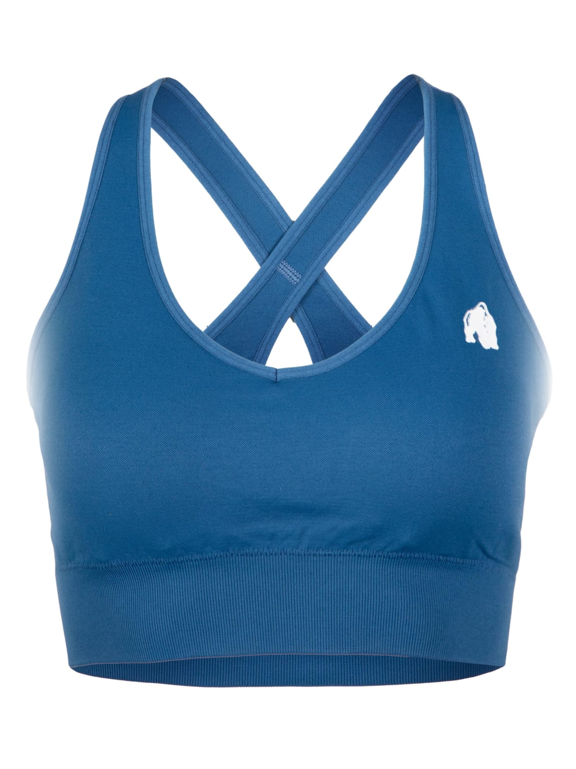 Bustier Soutien-gorge de sport 'Hilton' Gorilla Wear en bleu : devant