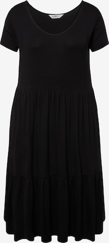 Janet & Joyce Summer Dress in Black: front