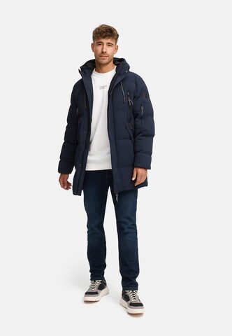INDICODE JEANS Winterjas 'INLondoy' in Blauw