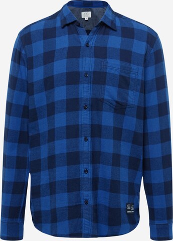 QS Regular fit Button Up Shirt in Blue: front