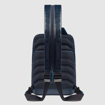 Piquadro Schoudertas 'Blue Square' in Blauw