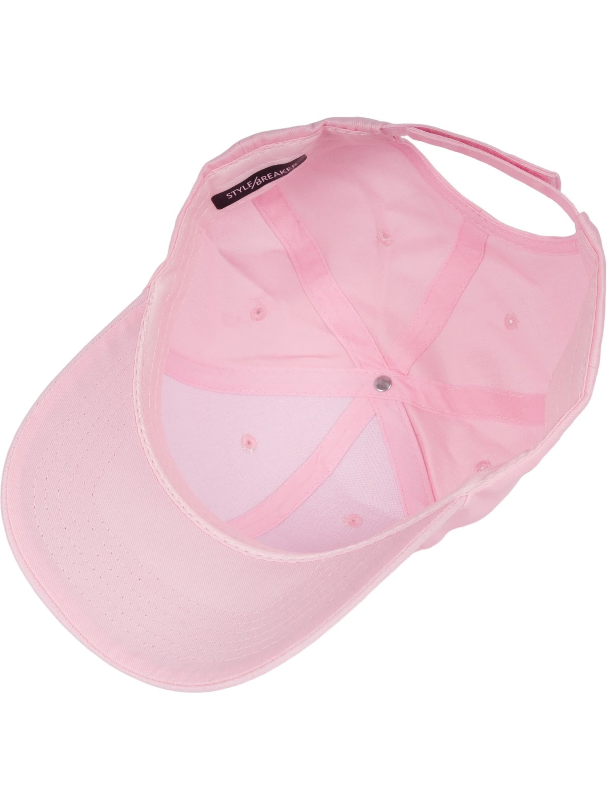 styleBREAKER Cap 'Baseball Cap Einfarbig'‌‌‌‌‌‌ in Pink