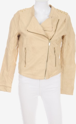 Amisu Kunstlederjacke S in Beige: predná strana