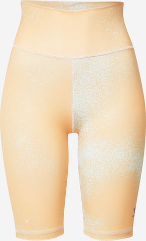 ADIDAS ORIGINALS Skinny Leggings 'Allover Print Bike' in Beige: predná strana