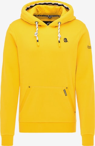 Sweat-shirt Schmuddelwedda en jaune : devant