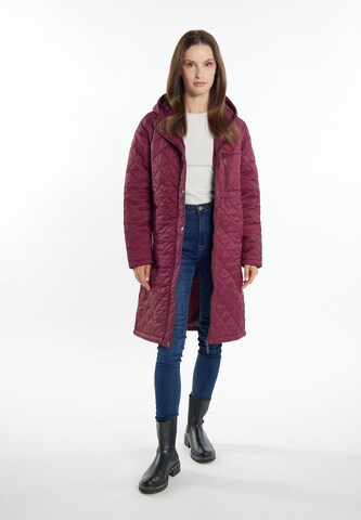 Manteau mi-saison Usha en rouge