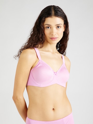 TRIUMPH Minimiser Bra 'Essential' in Pink: front