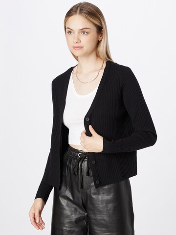 Cardigan 'Crista' PIECES en noir : devant